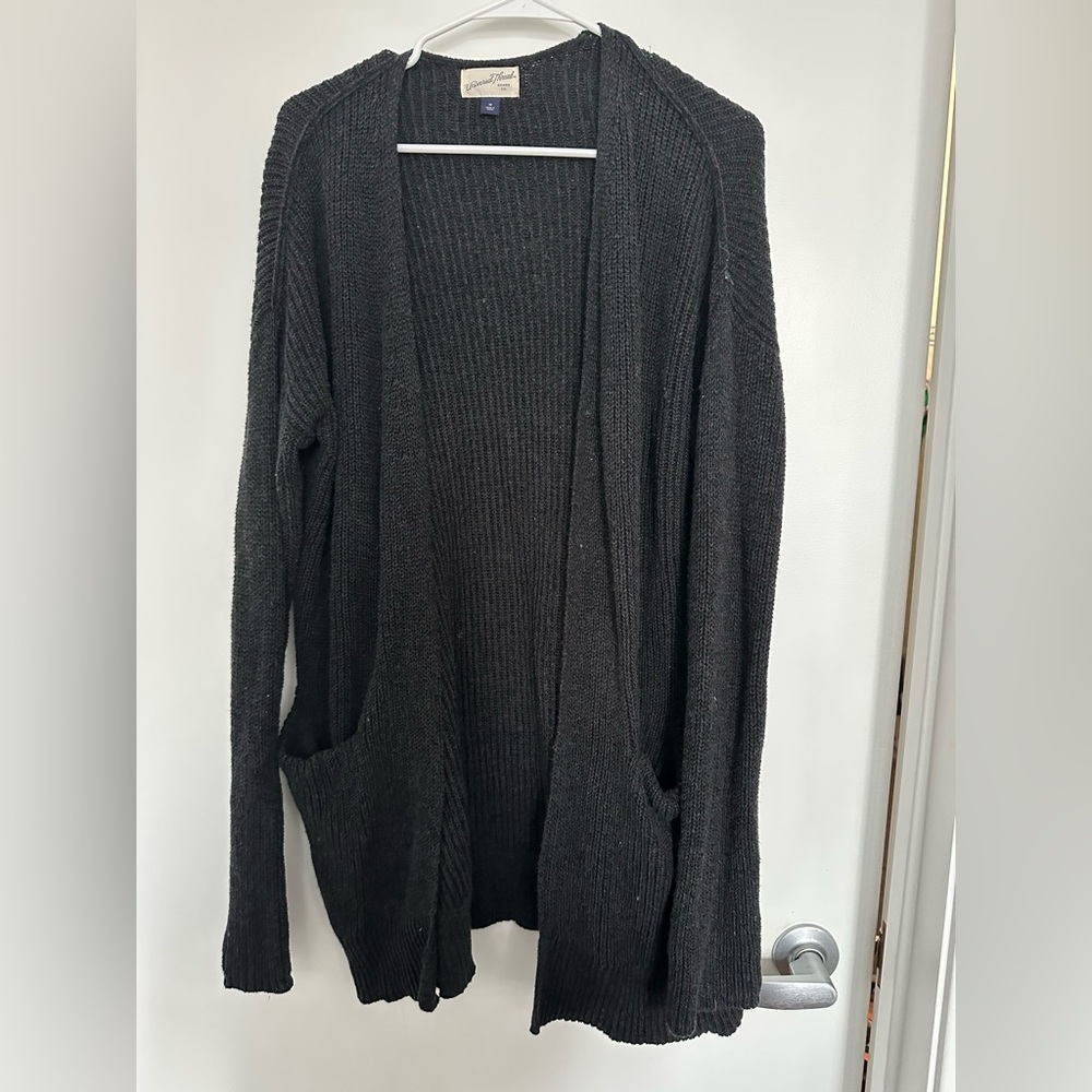 Black cardigan